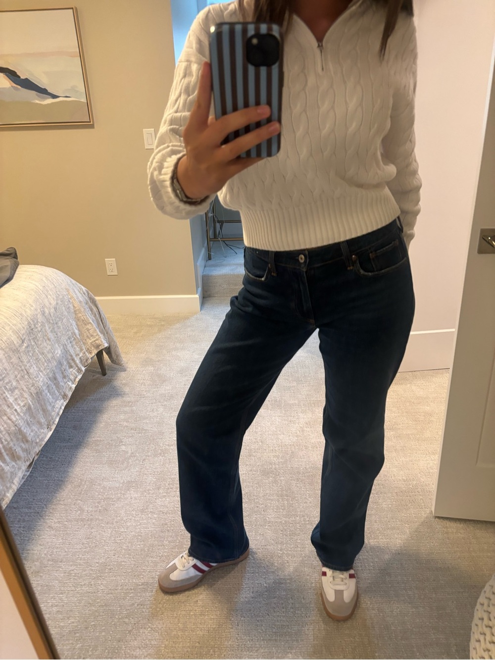Abercrombie & Fitch Dark Blue The Baggy Low Rise